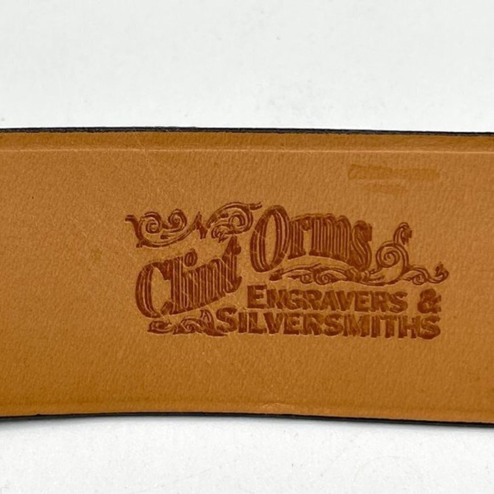 Clint Orms Genuine Black Java Lizard Belt Strap F… - image 5